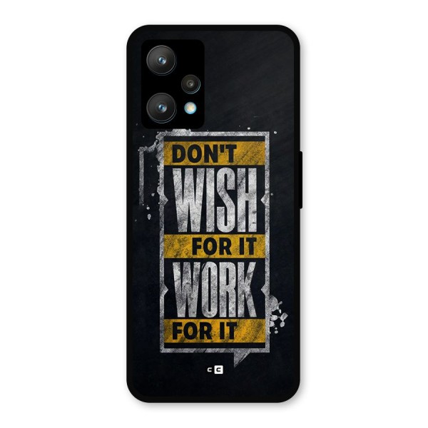Wish Work Metal Back Case for Realme 9 Pro Plus 5G