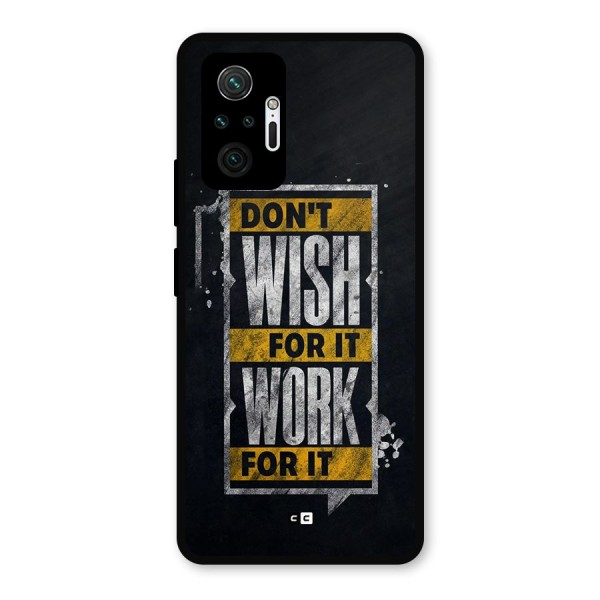 Wish Work Metal Back Case for Redmi Note 10 Pro Max