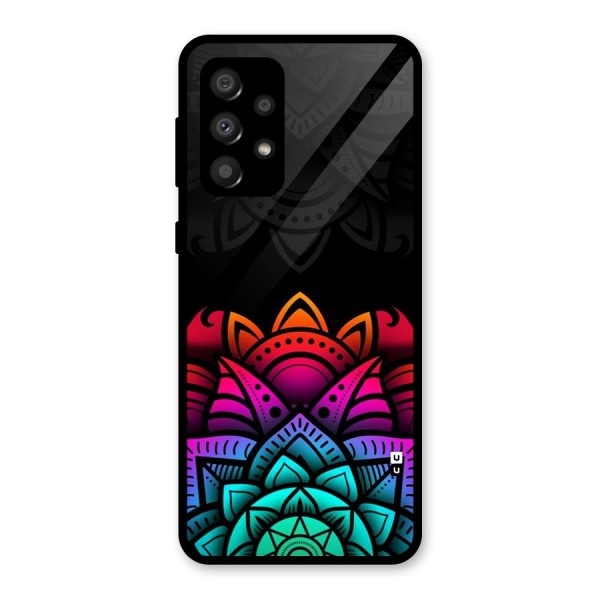 Wonderful Floral Glass Back Case for Galaxy A32