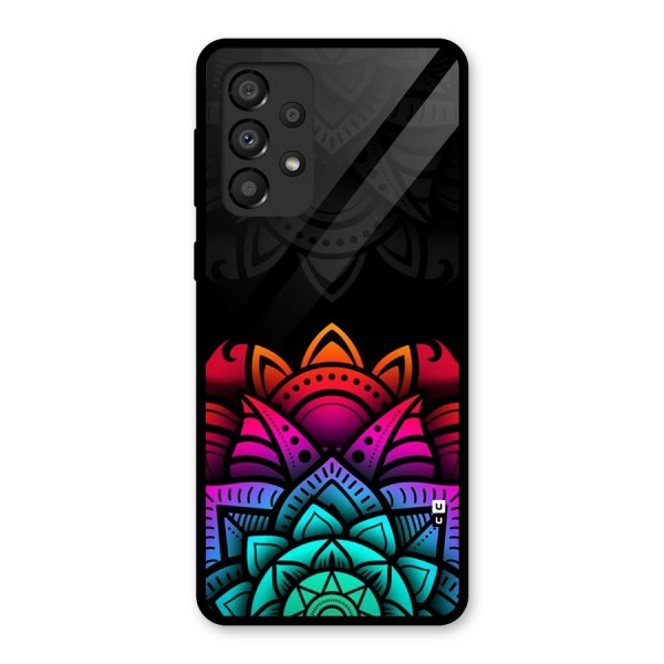 Wonderful Floral Glass Back Case for Galaxy A33 5G