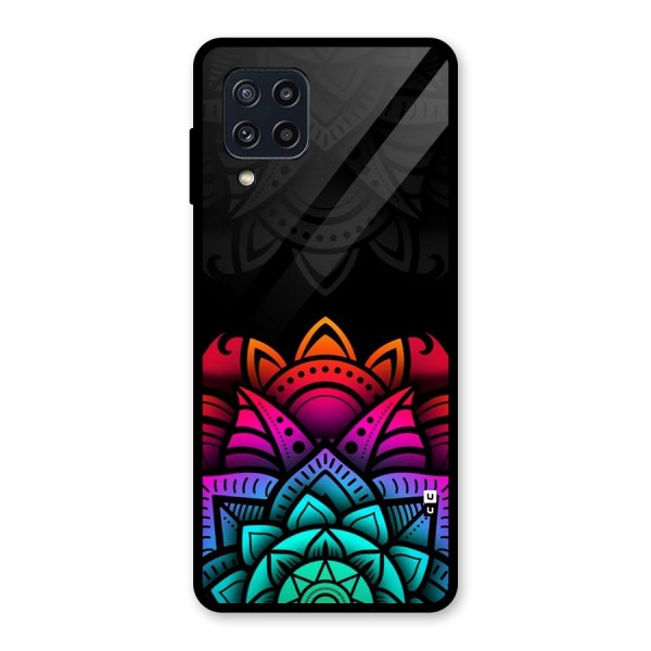 Wonderful Floral Glass Back Case for Galaxy M32