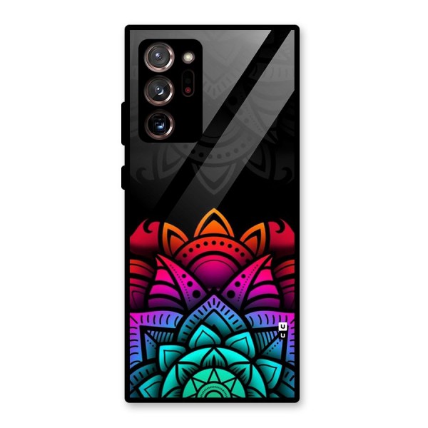 Wonderful Floral Glass Back Case for Galaxy Note 20 Ultra 5G