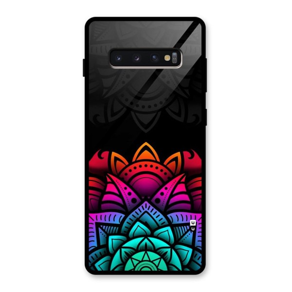 Wonderful Floral Glass Back Case for Galaxy S10 Plus