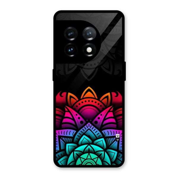 Wonderful Floral Glass Back Case for OnePlus 11