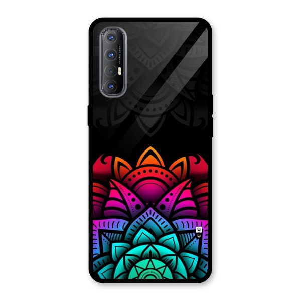Wonderful Floral Glass Back Case for Oppo Reno3 Pro