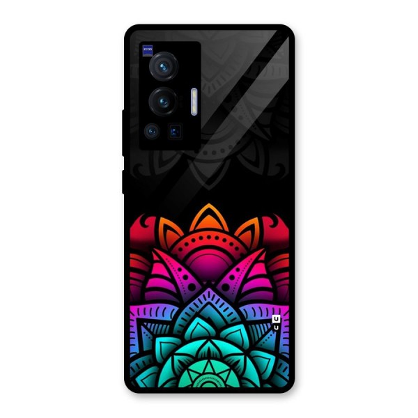 Wonderful Floral Glass Back Case for Vivo X70 Pro