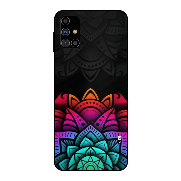 Wonderful Floral Metal Back Case for Galaxy M31s
