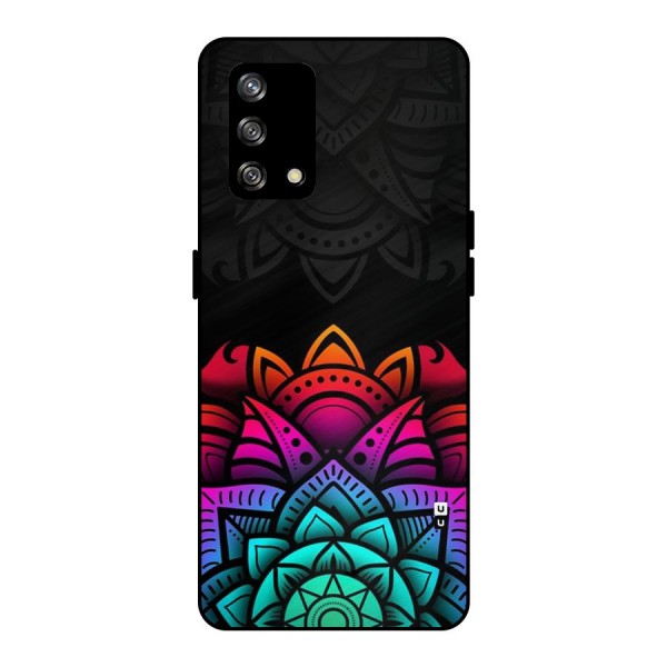 Wonderful Floral Metal Back Case for Oppo F19s