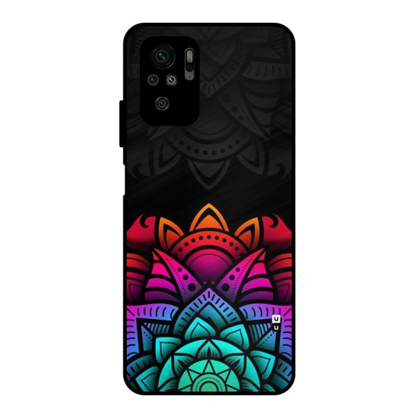 Wonderful Floral Metal Back Case for Redmi Note 10S