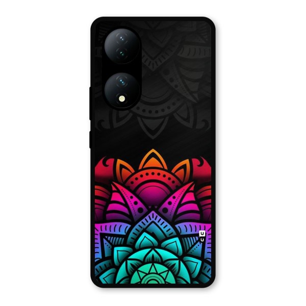 Wonderful Floral Metal Back Case for Vivo Y100