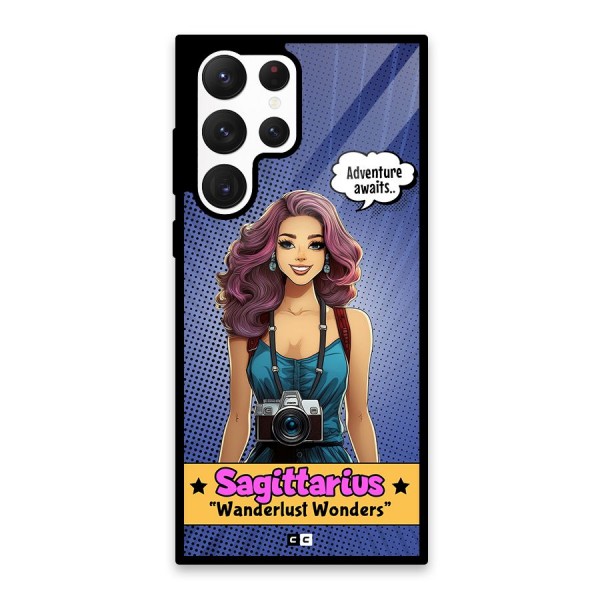 Wonderful Sagittarius Glass Back Case for Galaxy S22 Ultra 5G