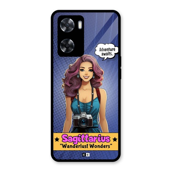 Wonderful Sagittarius Glass Back Case for Oppo A57 2022
