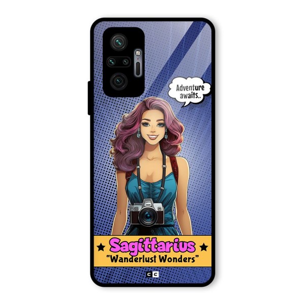 Wonderful Sagittarius Glass Back Case for Redmi Note 10 Pro Max