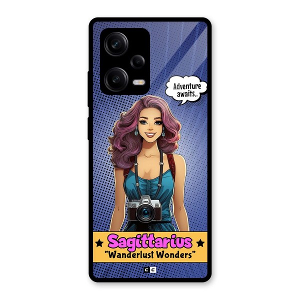 Wonderful Sagittarius Glass Back Case for Redmi Note 12 Pro