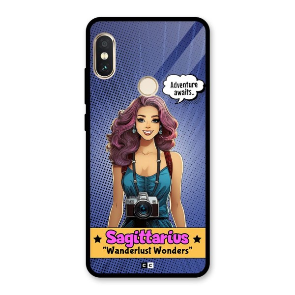 Wonderful Sagittarius Glass Back Case for Redmi Note 5 Pro