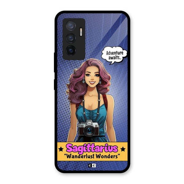 Wonderful Sagittarius Glass Back Case for Vivo V23e