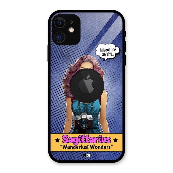 Wonderful Sagittarius Glass Back Case for iPhone 11 Logo Cut