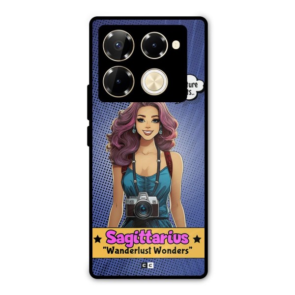 Wonderful Sagittarius Metal Back Case for Infinix Note 40 Pro Plus