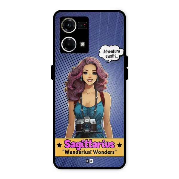 Wonderful Sagittarius Metal Back Case for Oppo F21s Pro 4G