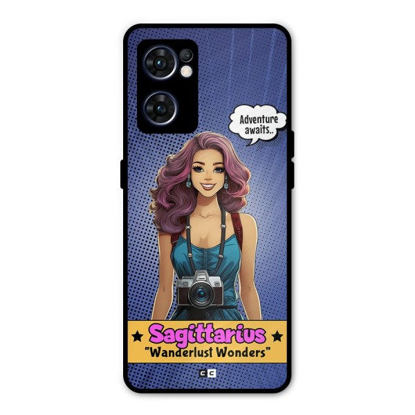 Wonderful Sagittarius Metal Back Case for Oppo Reno7 5G
