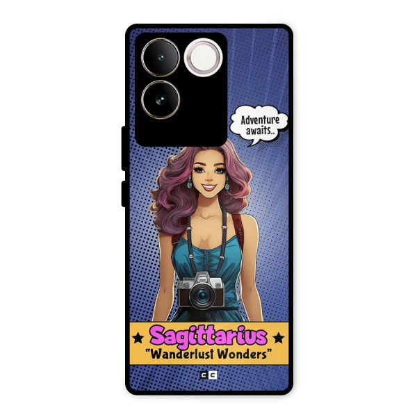 Wonderful Sagittarius Metal Back Case for Vivo T2 Pro