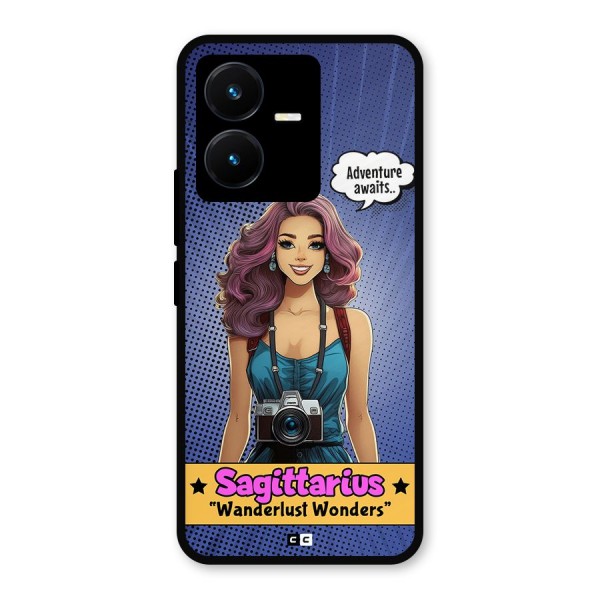 Wonderful Sagittarius Metal Back Case for Vivo Y22