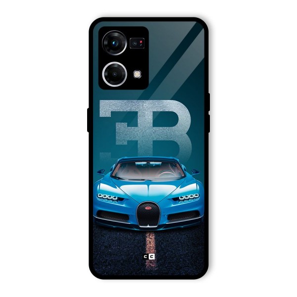 Wonderful Supercar Glass Back Case for Oppo F21 Pro 4G