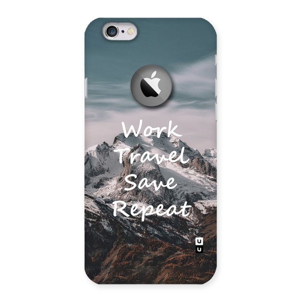 Work Travel Back Case for iPhone 6 Logo Cut