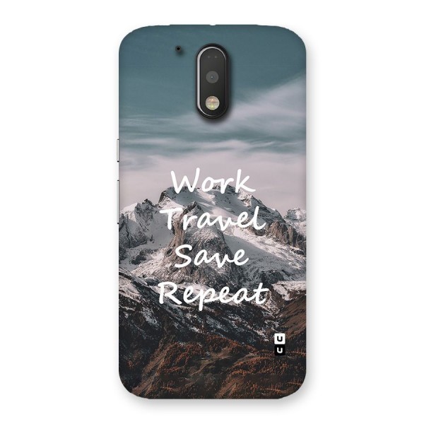 Work Travel Back Case for Moto G4 Plus
