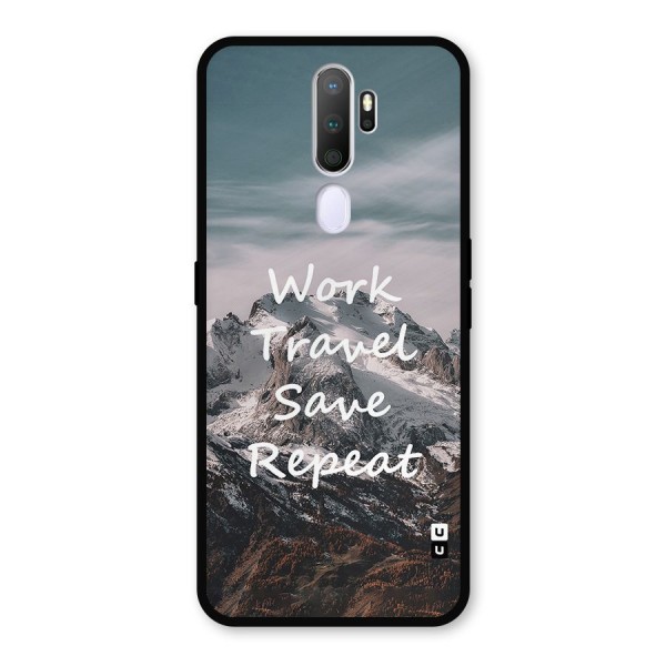 Work Travel Metal Back Case for Oppo A9 (2020)