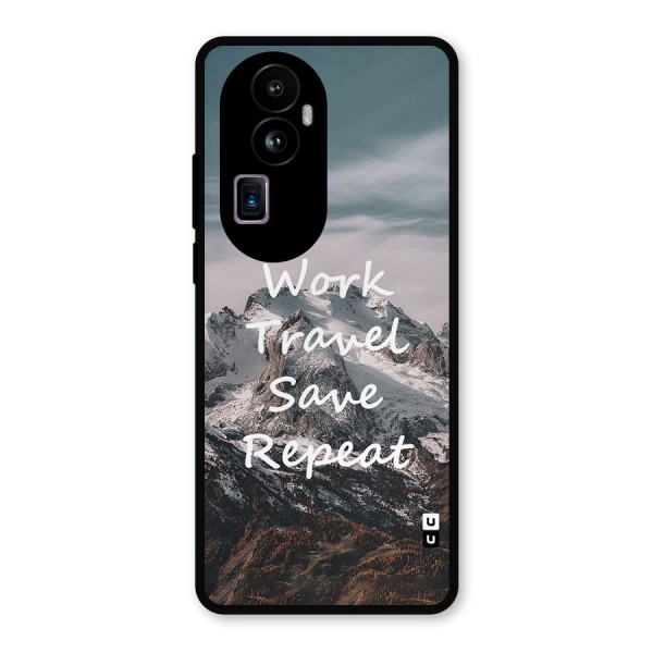 Work Travel Metal Back Case for Oppo Reno10 Pro Plus