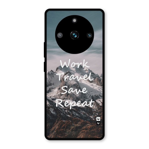 Work Travel Metal Back Case for Realme 11 Pro Plus