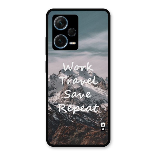 Work Travel Metal Back Case for Redmi Note 12 Pro Plus 5G