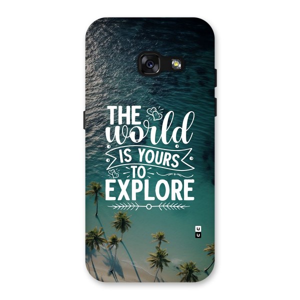 World To Explore Back Case for Galaxy A3 (2017)