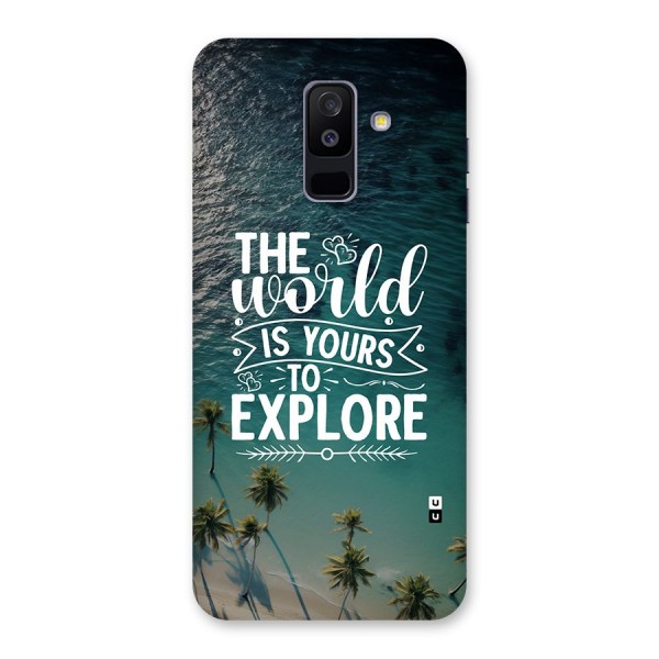 World To Explore Back Case for Galaxy A6 Plus