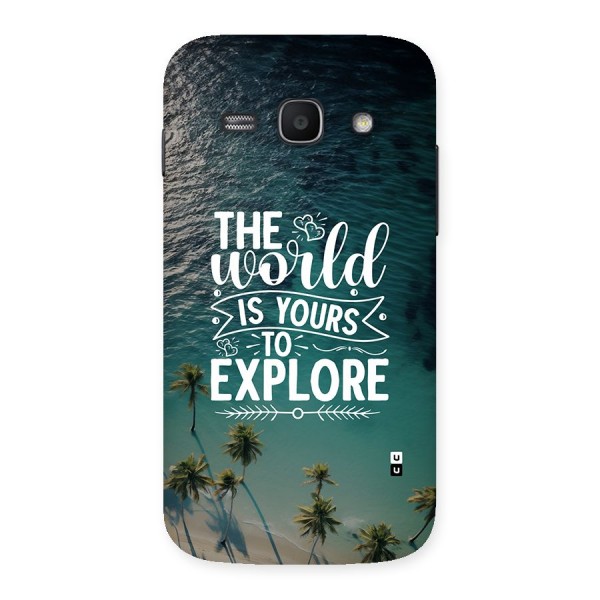 World To Explore Back Case for Galaxy Ace3