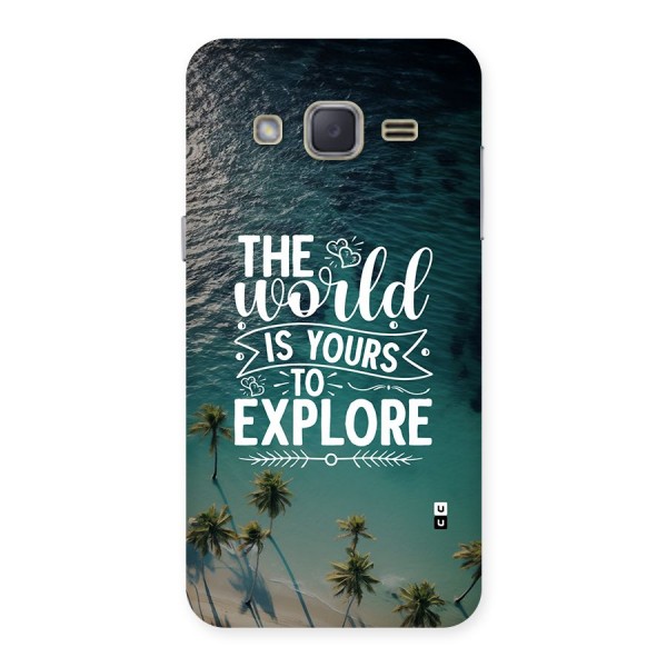 World To Explore Back Case for Galaxy J2