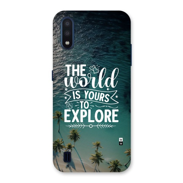 World To Explore Back Case for Galaxy M01
