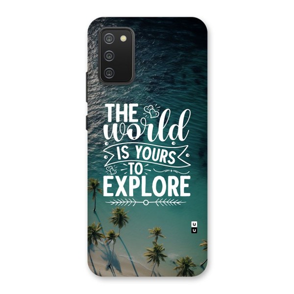 World To Explore Back Case for Galaxy M02s