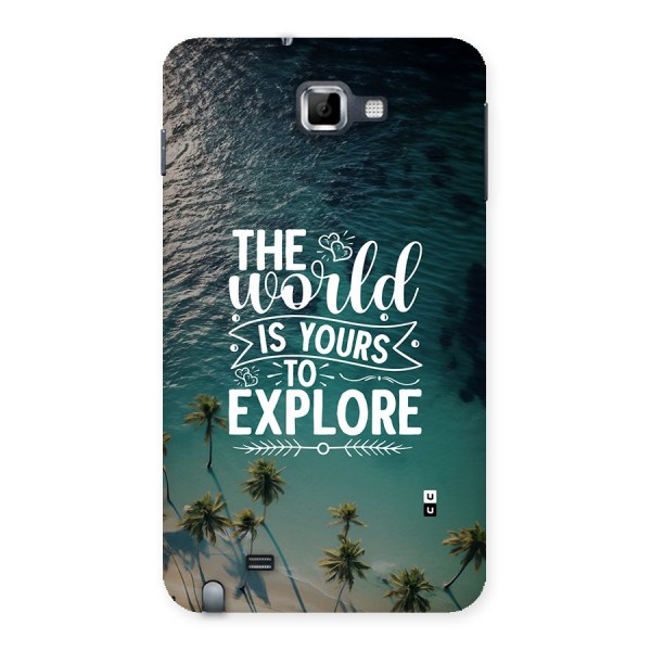 World To Explore Back Case for Galaxy Note