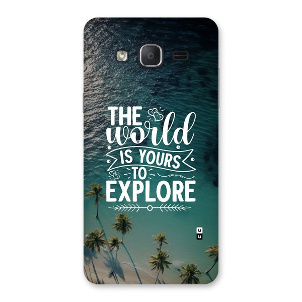 World To Explore Back Case for Galaxy On7 Pro