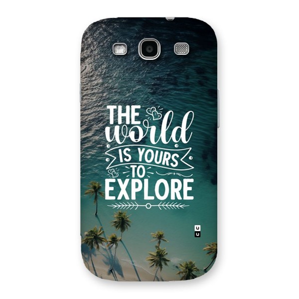 World To Explore Back Case for Galaxy S3