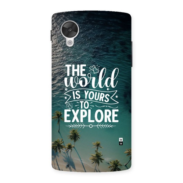 World To Explore Back Case for Google Nexus 5