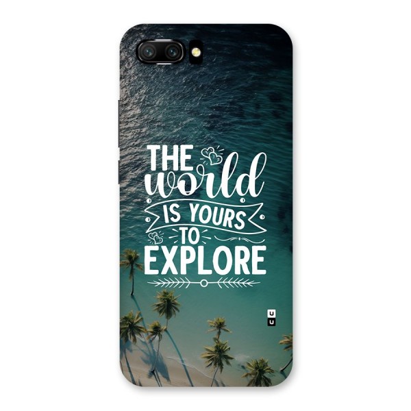 World To Explore Back Case for Honor 10