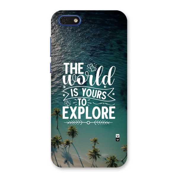 World To Explore Back Case for Honor 7s
