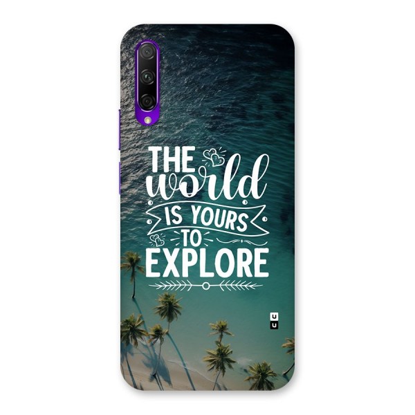 World To Explore Back Case for Honor 9X Pro