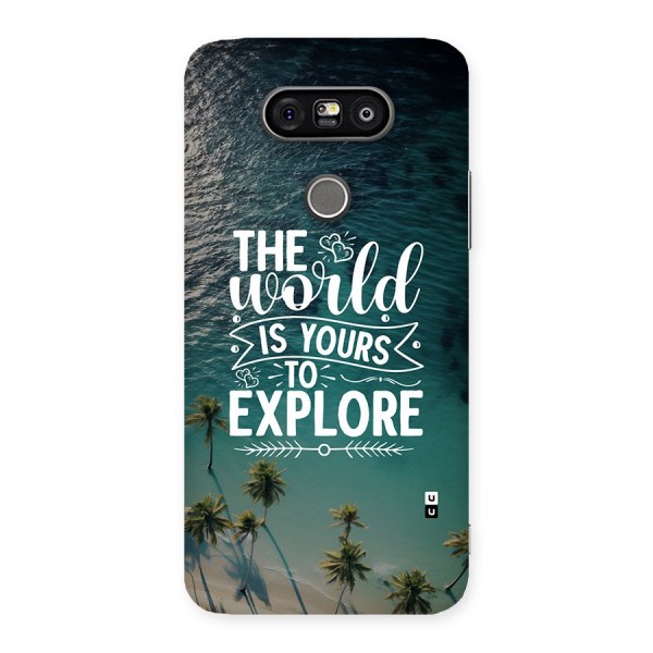 World To Explore Back Case for LG G5