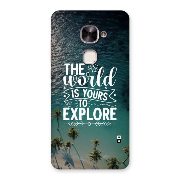 World To Explore Back Case for Le 2