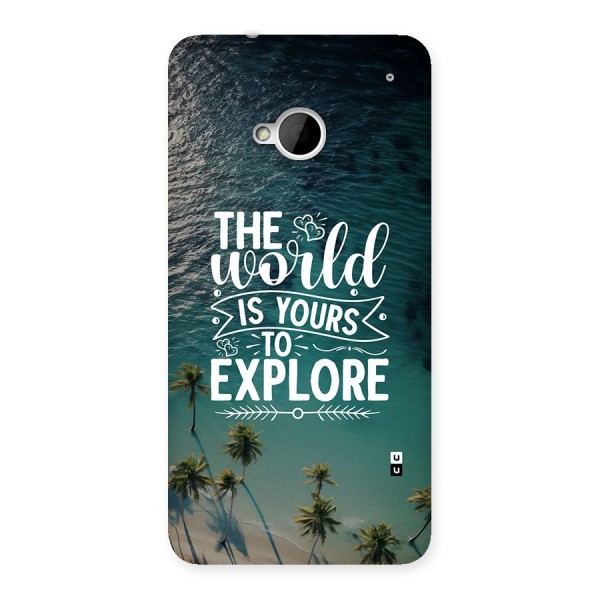 World To Explore Back Case for One M7 (Single Sim)