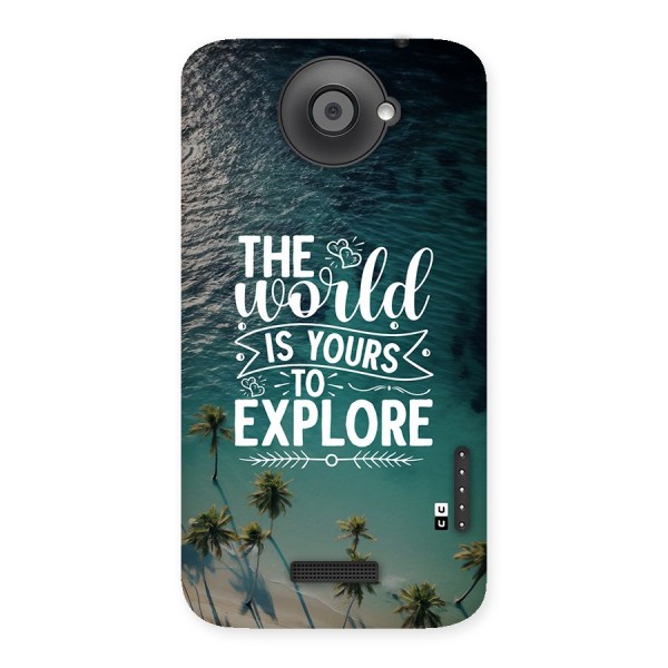 World To Explore Back Case for One X